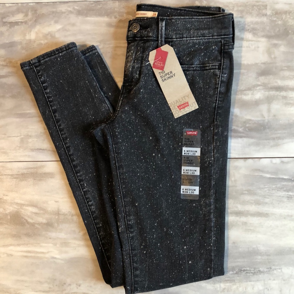Levi’s 710 sculpt black outer limits 6 - Picture 2 of 7
